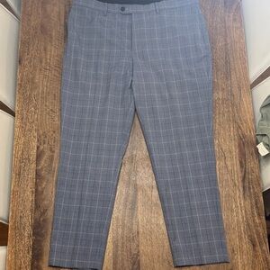 Banana Republic Blue Plaid Tailored Pants
